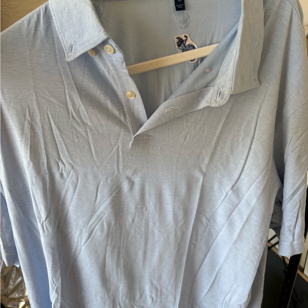 Men's Light Blue Polo Shirt